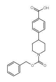 1-CBZ-4-(4-CARBOXY-PHENYL)-PIPERIDINE Structure