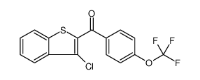 Methanone, (3-chlorobenzo[b]thien-2-yl)[4-(trifluoromethoxy)phenyl]结构式