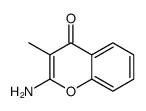 2-amino-3-methylchromen-4-one Structure