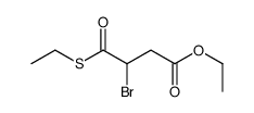 ethyl 3-bromo-4-ethylsulfanyl-4-oxobutanoate结构式