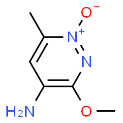 Pyridazine,4-amino-3-methoxy-6-methyl-,1-oxide (7CI) Structure