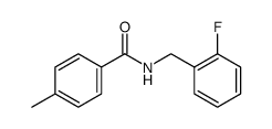 N-(2-Fluorobenzyl)-4-Methylbenzamide structure