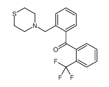 2-THIOMORPHOLINOMETHYL-2'-TRIFLUOROMETHYLBENZOPHENONE结构式