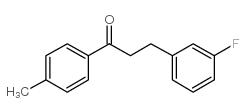 3-(3-FLUOROPHENYL)-4'-METHYLPROPIOPHENONE结构式