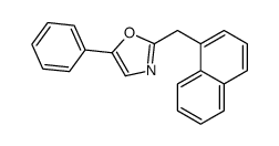 2-(naphthalen-1-ylmethyl)-5-phenyl-1,3-oxazole结构式