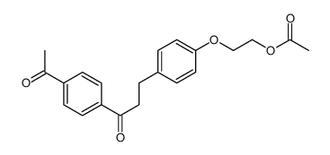 2-[4-[3-(4-acetylphenyl)-3-oxopropyl]phenoxy]ethyl acetate结构式