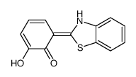 6-(3H-1,3-benzothiazol-2-ylidene)-2-hydroxycyclohexa-2,4-dien-1-one Structure