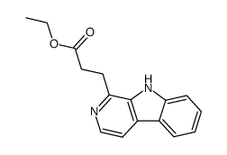 Beta-Carboline-1-propionic acid, ethyl ester Structure