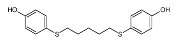 4-[5-(4-hydroxyphenyl)sulfanylpentylsulfanyl]phenol结构式