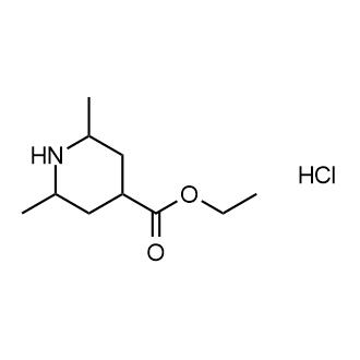 2,6-二甲基哌啶-4-羧酸乙酯盐酸盐结构式