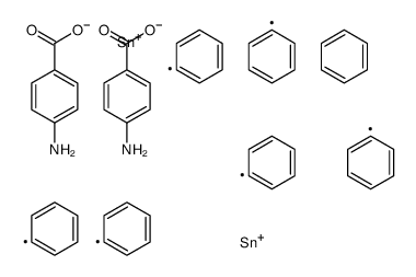 benzene,triphenylstannyl 4-aminobenzoate Structure