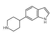 6-哌啶-4-基-1H-吲哚结构式