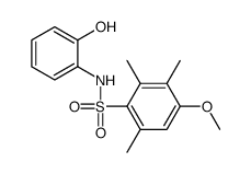 N-(2-hydroxyphenyl)-4-methoxy-2,3,6-trimethylbenzenesulfonamide结构式