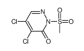 3 4,5-dichloro-2-(methylsulfonyl)- (2H)-Pyridazinone Structure