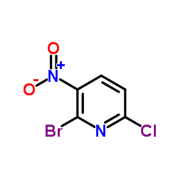 2-Bromo-6-chloro-3-nitropyridine structure