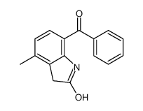 7-benzoyl-4-methyl-1,3-dihydroindol-2-one结构式