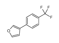 3-[4-(trifluoromethyl)phenyl]furan结构式