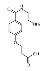 3-[4-(2-aminoethylcarbamoyl)phenoxy]propanoic acid Structure