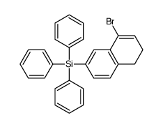 (8-bromo-5,6-dihydronaphthalen-2-yl)-triphenylsilane Structure