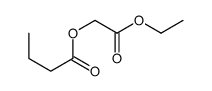 2-ethoxy-2-oxoethyl butyrate Structure