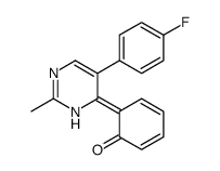 6-[5-(4-fluorophenyl)-2-methyl-1H-pyrimidin-6-ylidene]cyclohexa-2,4-dien-1-one结构式