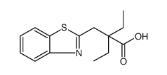 2-Benzothiazolepropanoic acid, α,α-diethyl structure