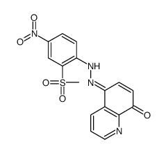 5-[(2-methylsulfonyl-4-nitrophenyl)hydrazinylidene]quinolin-8-one Structure