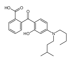 2-[4-[butyl(3-methylbutyl)amino]-2-hydroxybenzoyl]benzoic acid结构式