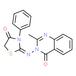 2-methyl-3-(4-oxo-3-phenylthiazolidin-2-ylidenamino)-4-(3H)-quinazolinone picture