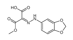 mesoxalic acid monomethylester-3,4-methylenedioxyphenylhydrazone结构式