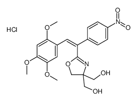 2-[1-(4-nitrophenyl)-2-(2,4,5-trimethoxyphenyl)vinyl]-(5H)-oxazole-4,4-dimethanol hydrochloride Structure