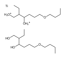 6-butoxy-2-ethylhexane-1,3-diol,hydron,titanium结构式