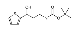 3-Hydroxy-3-(2-thienyl)propyl]methylcarbamic Acid 1,1-Dimethylethyl Ester结构式