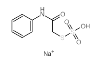 [(2-sulfosulfanylacetyl)amino]benzene Structure