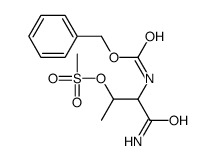 [4-amino-4-oxo-3-(phenylmethoxycarbonylamino)butan-2-yl] methanesulfonate结构式