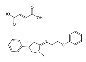 (E)-but-2-enedioic acid,1-methyl-N-(2-phenoxyethyl)-4-phenylpyrrolidin-2-imine Structure