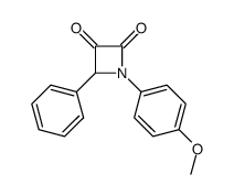 1-(4-methoxyphenyl)-4-phenylazetidine-2,3-dione Structure