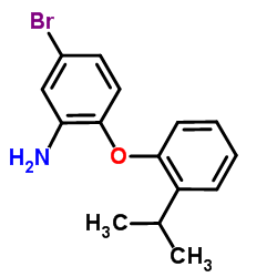 5-Bromo-2-(2-isopropylphenoxy)aniline Structure