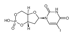 5-iodo-2'-deoxyuridine 3',5'-cyclic monophosphate结构式