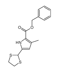 benzyl 5-dithioacetal-3-methylpyrrole-2-carboxylate结构式