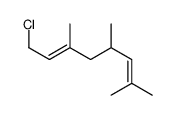 1-chloro-3,5,7-trimethylocta-2,6-diene结构式