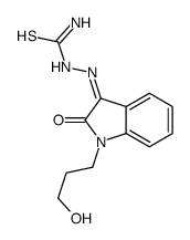 [(E)-[1-(3-hydroxypropyl)-2-oxoindol-3-ylidene]amino]thiourea结构式