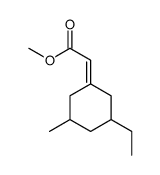 methyl 2-(3-ethyl-5-methylcyclohexylidene)acetate Structure