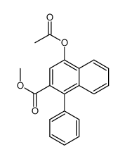 methyl ester of 4-acetoxy-1-phenyl-2-naphthoic acid结构式