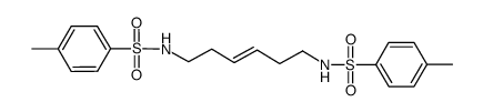 N,N'-bis(4-methylphenyl)sulfonyl-3-hexene-1,6-diamine结构式