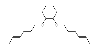 1,2-bis-(2,4-hexadienyloxy)-cyclohexane结构式