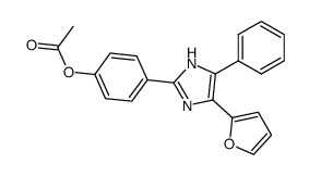 2-(p-Acetoxyphenyl)-4-(2-furyl)-5-phenyl-imidazol结构式