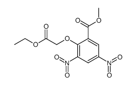 2-ethoxycarbonylmethoxy-3,5-dinitro-benzoic acid methyl ester结构式