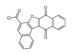 6-Chlorcarbonyl-dinaphthofuran-8,13-dion Structure