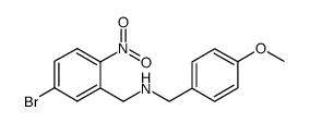 N-(4-methoxybenzyl)(5-bromo-2-nitrophenyl)methanamine结构式